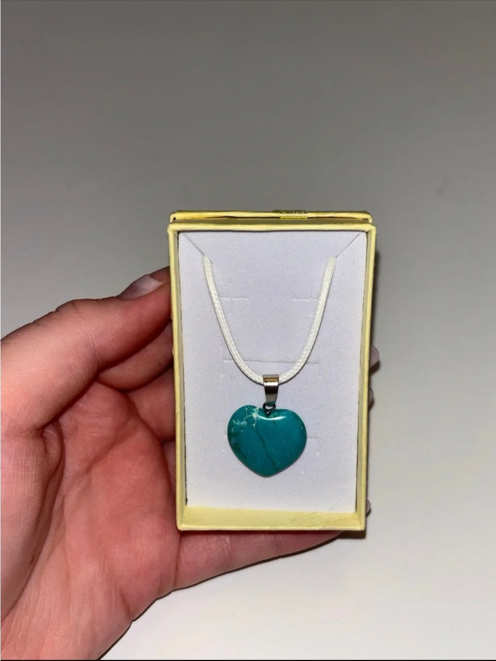 Turquoise Heart Pendant Necklace - Women Jewelry
